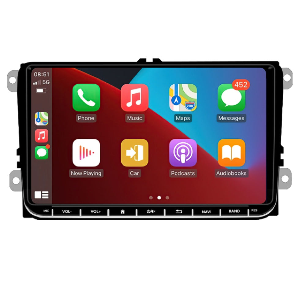 Navigatie VW, Skoda, Seat, 1GB RAM + 16GB ROM, 9 inch, Android, Bluetooth, Car Kit, Wifi, USB