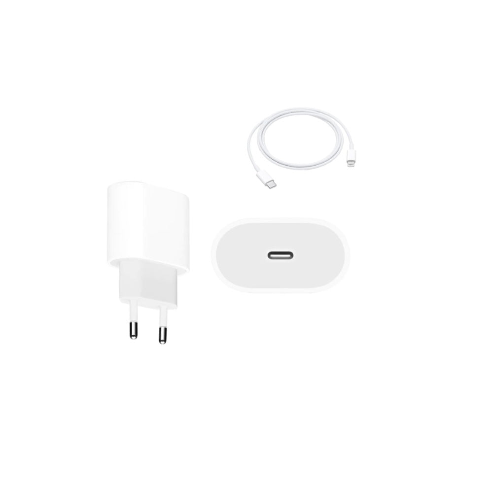 Set Incarcator iPhone Fast Charge 20W si Cablu de Date Fast Charge